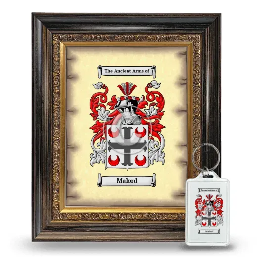 Malord Framed Coat of Arms and Keychain - Heirloom