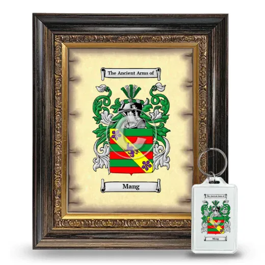 Mang Framed Coat of Arms and Keychain - Heirloom
