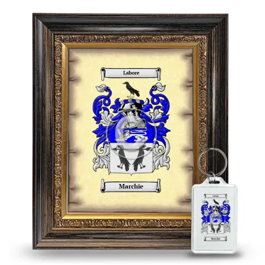 Marchie Framed Coat of Arms and Keychain - Heirloom