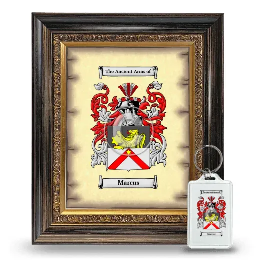 Marcus Framed Coat of Arms and Keychain - Heirloom