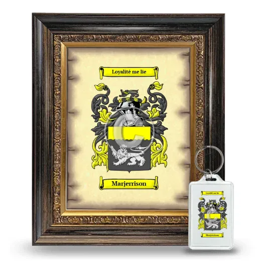 Marjerrison Framed Coat of Arms and Keychain - Heirloom