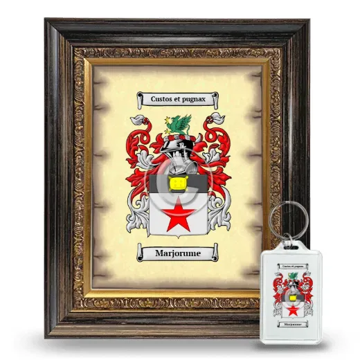 Marjorume Framed Coat of Arms and Keychain - Heirloom