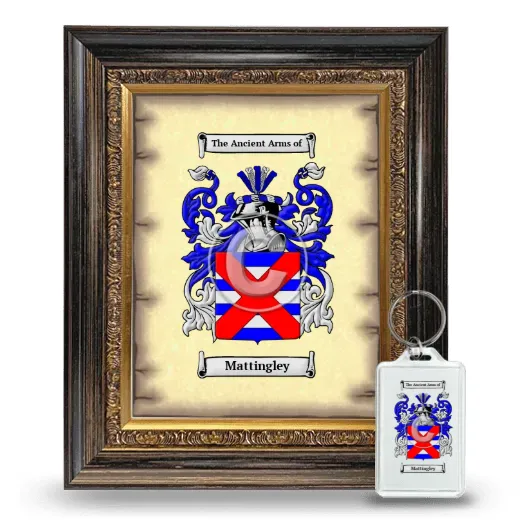 Mattingley Framed Coat of Arms and Keychain - Heirloom