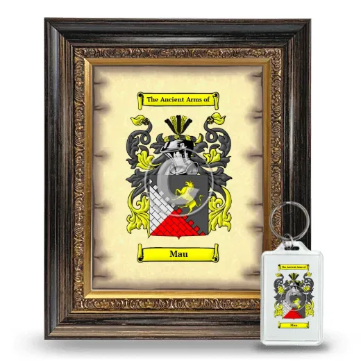 Mau Framed Coat of Arms and Keychain - Heirloom