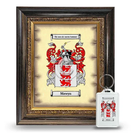 Mawyn Framed Coat of Arms and Keychain - Heirloom