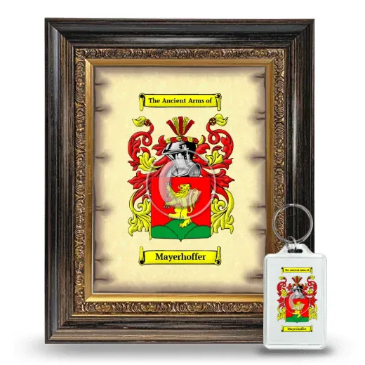 Mayerhoffer Framed Coat of Arms and Keychain - Heirloom