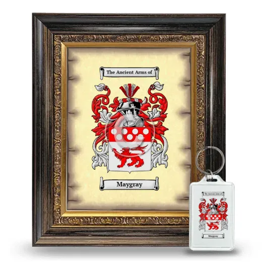 Maygray Framed Coat of Arms and Keychain - Heirloom