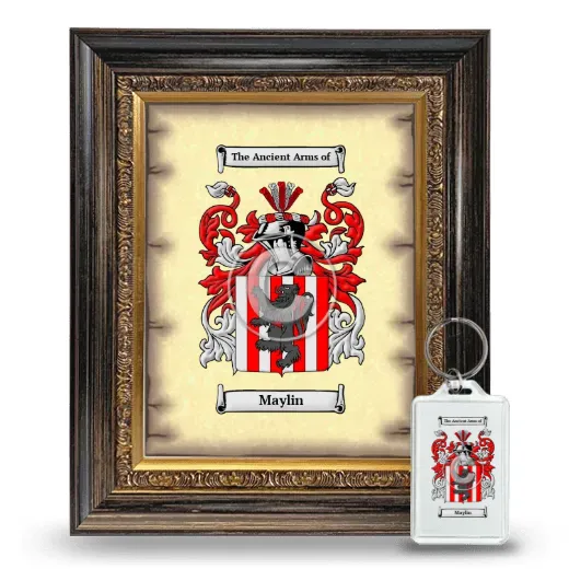 Maylin Framed Coat of Arms and Keychain - Heirloom