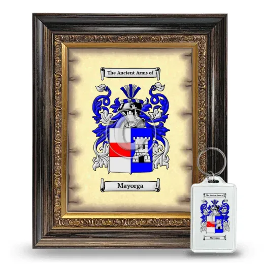 Mayorga Framed Coat of Arms and Keychain - Heirloom