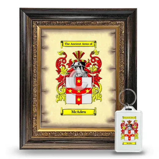 McAden Framed Coat of Arms and Keychain - Heirloom
