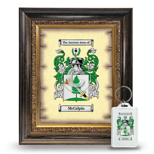 McCalpin Framed Coat of Arms and Keychain - Heirloom
