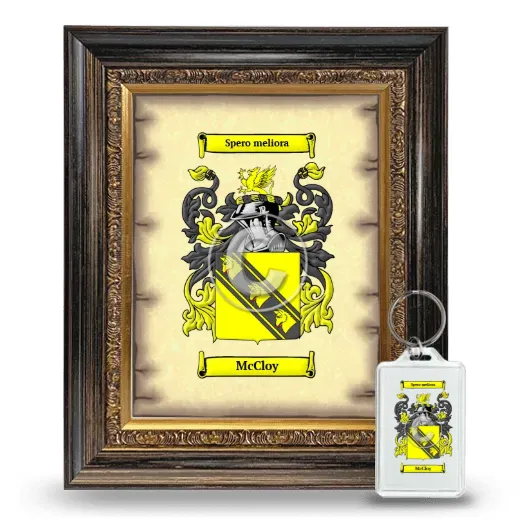 McCloy Framed Coat of Arms and Keychain - Heirloom