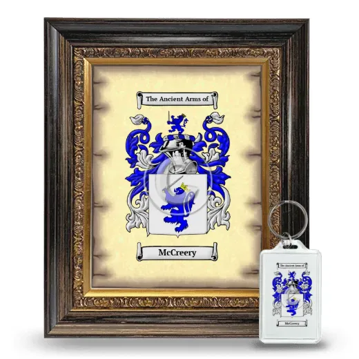 McCreery Framed Coat of Arms and Keychain - Heirloom