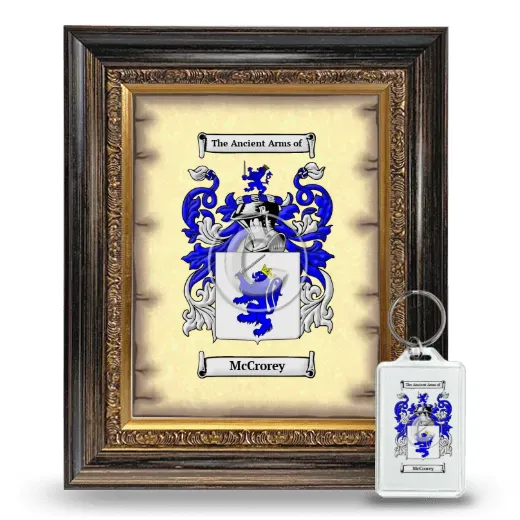 McCrorey Framed Coat of Arms and Keychain - Heirloom
