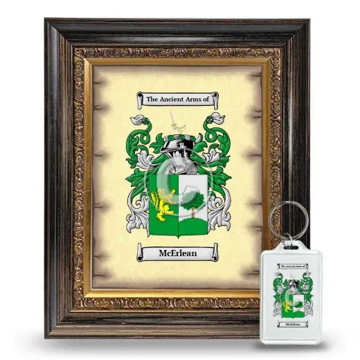 McErlean Framed Coat of Arms and Keychain - Heirloom