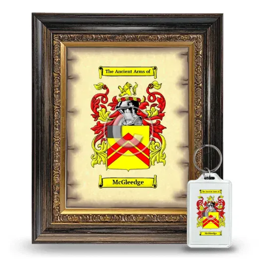 McGleedge Framed Coat of Arms and Keychain - Heirloom