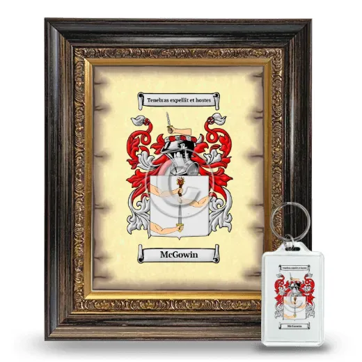 McGowin Framed Coat of Arms and Keychain - Heirloom
