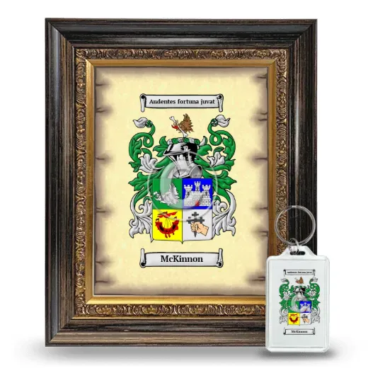 McKinnon Framed Coat of Arms and Keychain - Heirloom