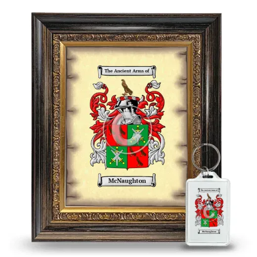 McNaughton Framed Coat of Arms and Keychain - Heirloom