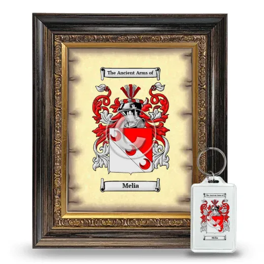 Melia Framed Coat of Arms and Keychain - Heirloom