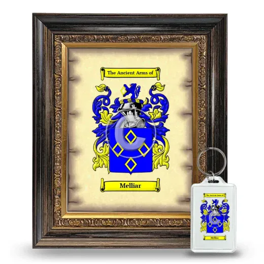 Melliar Framed Coat of Arms and Keychain - Heirloom