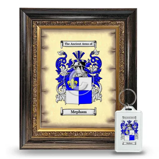 Mepham Framed Coat of Arms and Keychain - Heirloom
