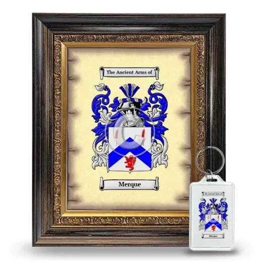 Merque Framed Coat of Arms and Keychain - Heirloom