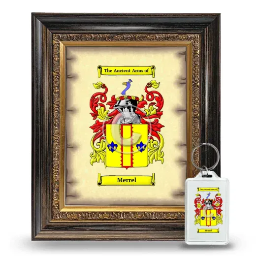 Merrel Framed Coat of Arms and Keychain - Heirloom