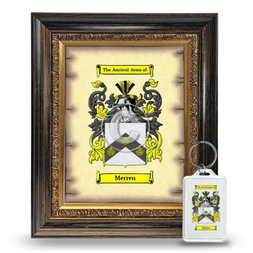 Merren Framed Coat of Arms and Keychain - Heirloom