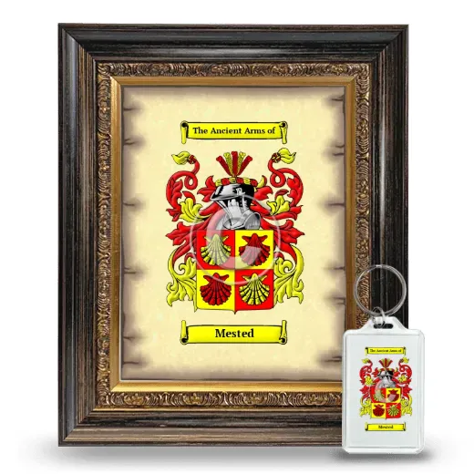 Mested Framed Coat of Arms and Keychain - Heirloom
