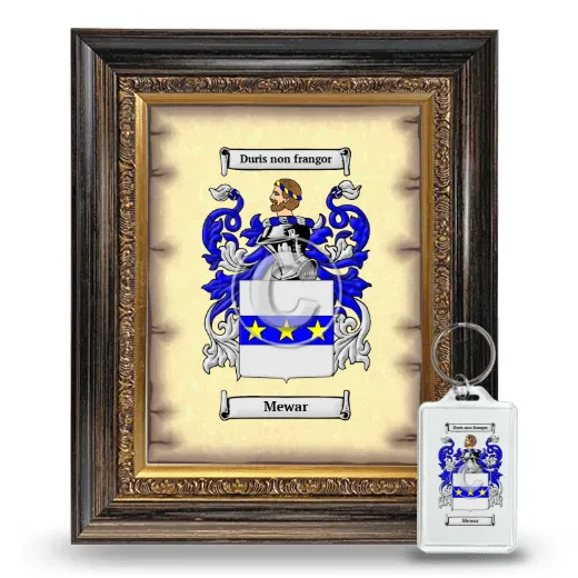 Mewar Framed Coat of Arms and Keychain - Heirloom