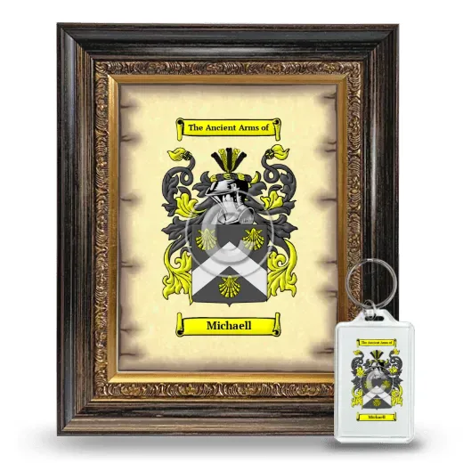 Michaell Framed Coat of Arms and Keychain - Heirloom