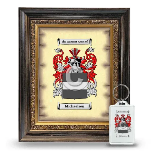 Michaelsen Framed Coat of Arms and Keychain - Heirloom