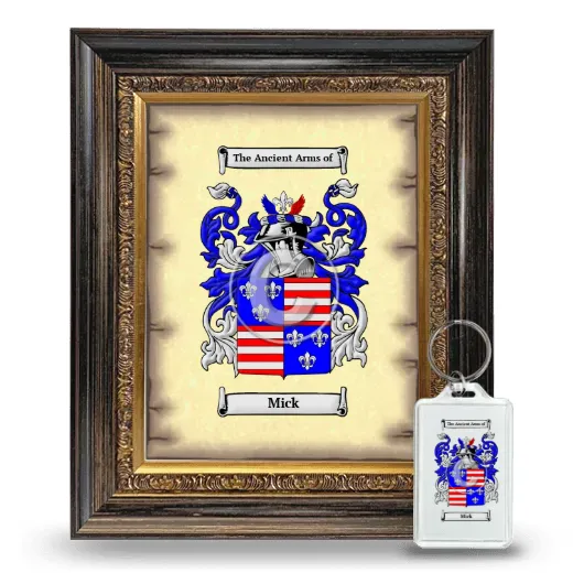 Mick Framed Coat of Arms and Keychain - Heirloom