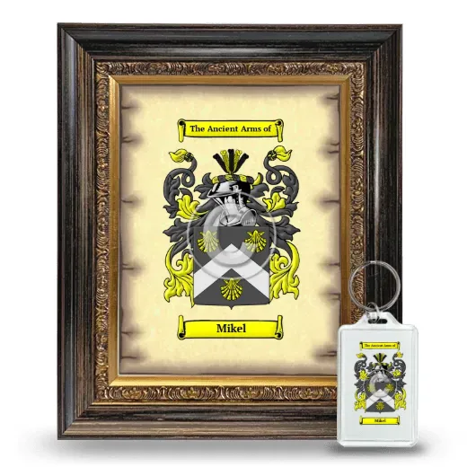 Mikel Framed Coat of Arms and Keychain - Heirloom