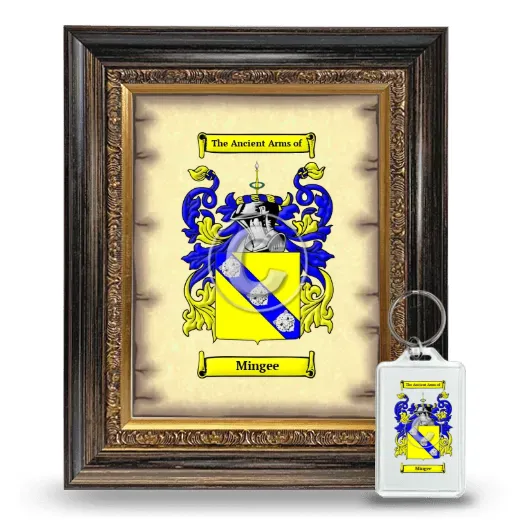 Mingee Framed Coat of Arms and Keychain - Heirloom