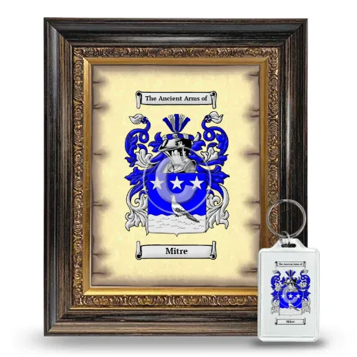 Mitre Framed Coat of Arms and Keychain - Heirloom