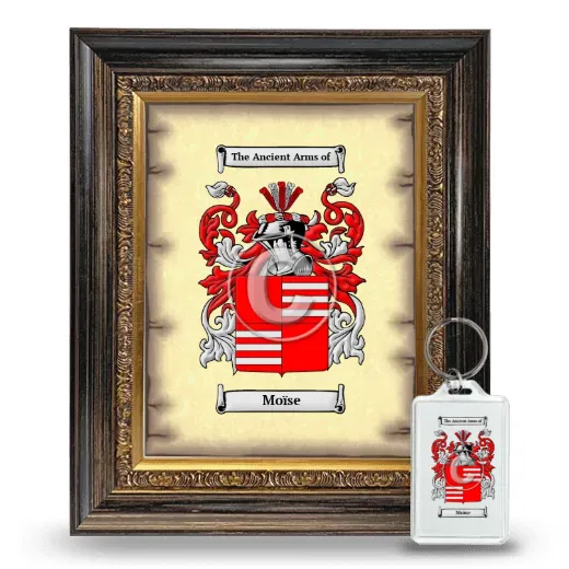 Moïse Framed Coat of Arms and Keychain - Heirloom