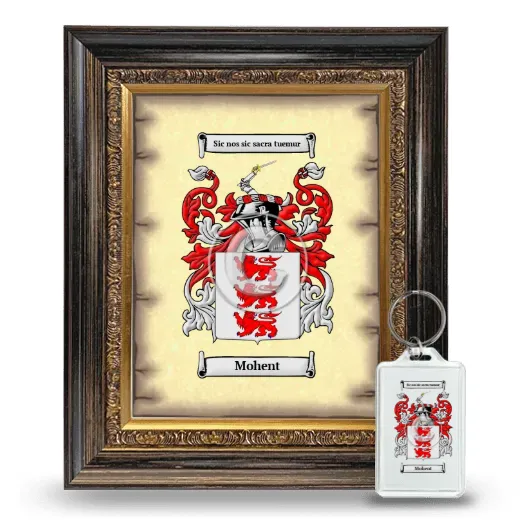 Mohent Framed Coat of Arms and Keychain - Heirloom