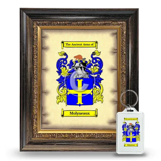 Molyneaux Framed Coat of Arms and Keychain - Heirloom