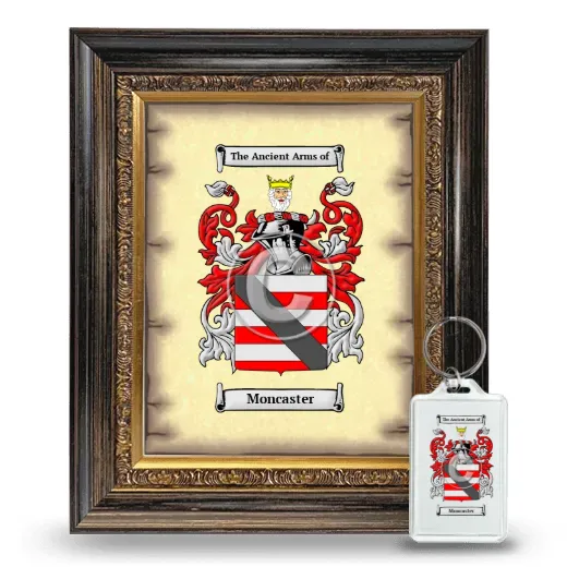 Moncaster Framed Coat of Arms and Keychain - Heirloom