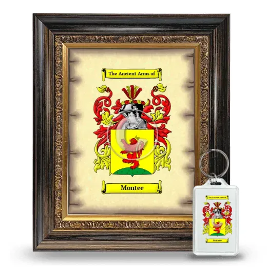 Montee Framed Coat of Arms and Keychain - Heirloom