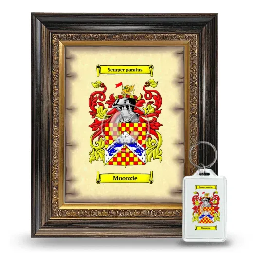 Moonzie Framed Coat of Arms and Keychain - Heirloom
