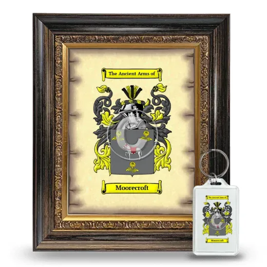 Moorecroft Framed Coat of Arms and Keychain - Heirloom