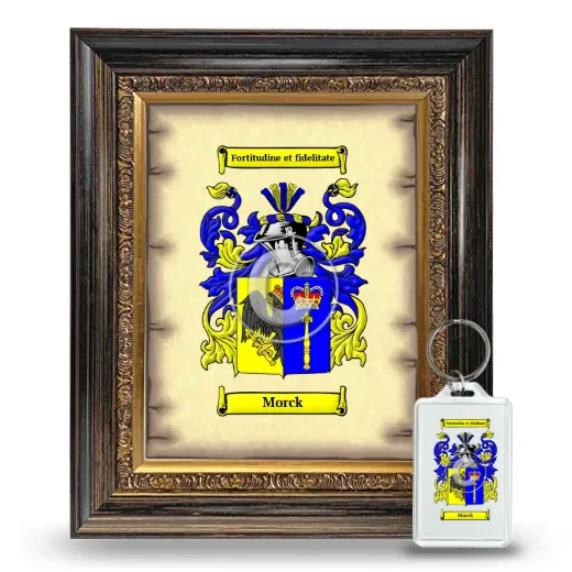 Morck Framed Coat of Arms and Keychain - Heirloom