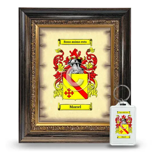 Morrel Framed Coat of Arms and Keychain - Heirloom