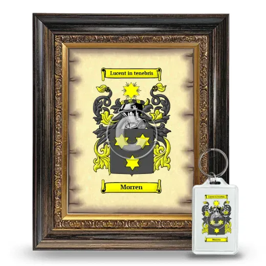 Morren Framed Coat of Arms and Keychain - Heirloom