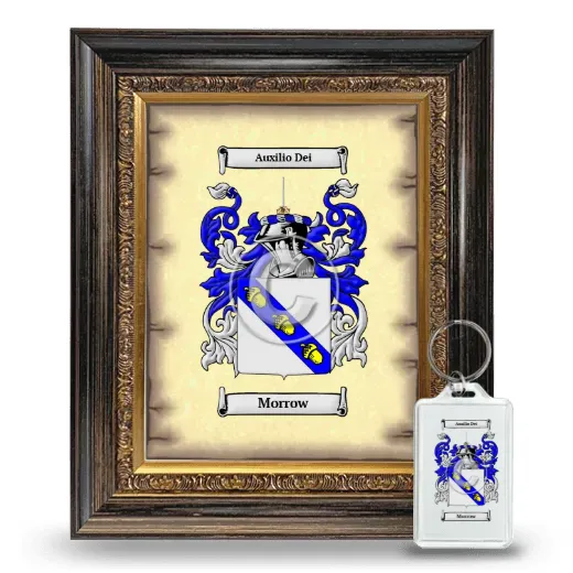Morrow Framed Coat of Arms and Keychain - Heirloom