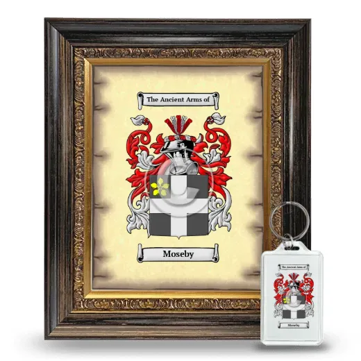 Moseby Framed Coat of Arms and Keychain - Heirloom