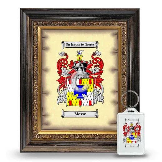 Mosse Framed Coat of Arms and Keychain - Heirloom
